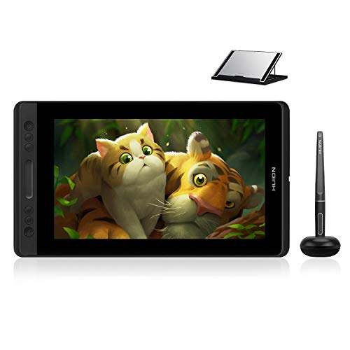 Product Cover Huion KAMVAS Pro 13 GT-133 Drawing Monitor Pen Display 13.3 Inches Tilt Function Battery-Free Stylus 8192 Pen Pressure (GT-133 with Stand)