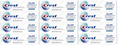 Product Cover Crest Gum Detoxify Toothpaste, Deep Clean, Travel Size, 0.85 oz (24g) - Pack of 12