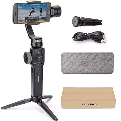 Product Cover Zhiyun Smooth 4 3-Axis Handheld Gimbal Stabilizer YouTube Video Vlog Tripod for iPhone 11 Pro Xs Max Xr X 8 Plus 7 6 SE Android Smartphone Samsung Galaxy Note10 S10 S9 S8 S7 Q2 Smooth-Q 2019 New Black