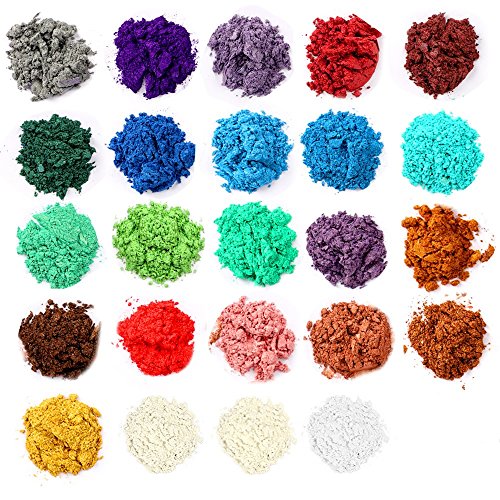 Product Cover Mica Powder, Making Colorants, Handmade Soap Making Tools, Powder Pigments, Soap Liquid, 24 Colors, Resin Dyestuffs Candle Making, Eye Shadow, Blush, Nail Art, Resin Jewelry, Artist, Craft Projects