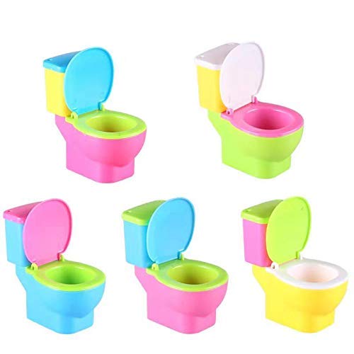 Product Cover GREATLOVE Mini Toilet Toys Toilet Gift - Small Toilet Assembly Toy (Random Colors / 1pcs)