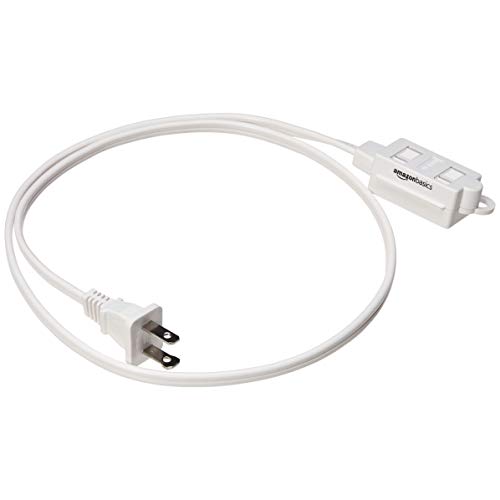 Product Cover AmazonBasics Indoor Extension Cord - White, 3-Foot, 2-Pack