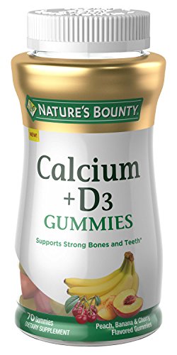 Product Cover Nature's Bounty Calcium, 70 Count, Fruit Flavored Gummy Vitamin Supplements for Adults