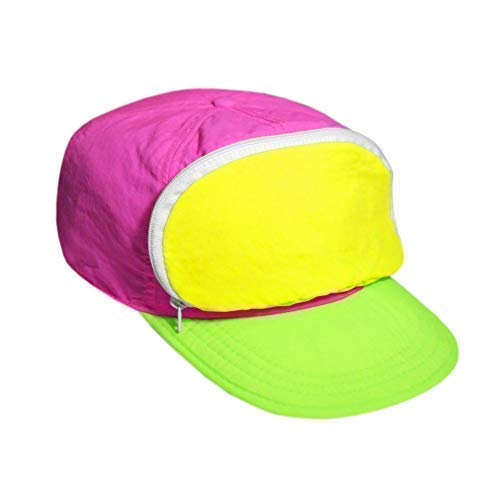 Product Cover Fanny Pack hat | 80s/90s Nylon Cap for Men & Women | Zipper Pocket & Adjustable