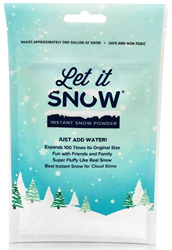 Product Cover Let it Snow Instant Snow Powder for Slime - Premium Fake Snow for Cloud Slime and Holiday Snow Decorations - Made in The USA