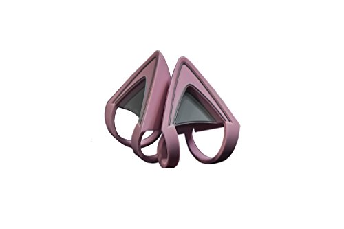 Product Cover Razer Kitty Ears for Kraken Headsets: Compatible with Kraken 2019, Kraken TE Headsets - Adjustable Strraps - Water Resistant Construction - Quartz Pink