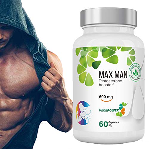 Product Cover Vegan Testosterone Booster for Men-Weight Loss Supplement- Fat Burner for Men -Gluten Free-Fenugreek Powder Extract-Increase Stamina, Strength, Endurance & Physical Performance-30 Days Supplys