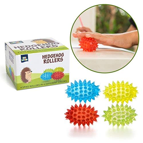Product Cover Pick A Toy Sensory Spiky Rollers Set: 4-Pack Egg-Shaped Stress Relief Toys in Box| Eco- Friendly Bpa/Latex-Free Fidget to Boost Focus Kids & Adults| Great Ing Idea Tactile
