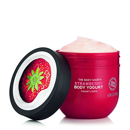 Product Cover The Body Shop Strawberry Body Yogurt, 48hr Moisturizer, 100% Vegan, 6.98 Fl.Oz