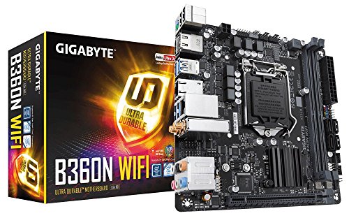 Product Cover GIGABYTE B360N WiFi (LGA1151/Intel/B360/CNVi 802.11ac Wave2 2T2R Wi-Fi/Mini ITX/DDR4 Motherboard)
