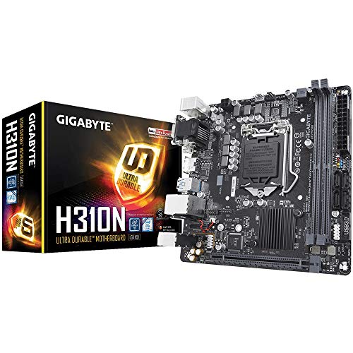 Product Cover Gigabyte H310M-H HDMI and VGA Port Ultra Durable motherboard with 8118 Gaming LAN, Anti-Sulfur Resistor, Smart Fan 5