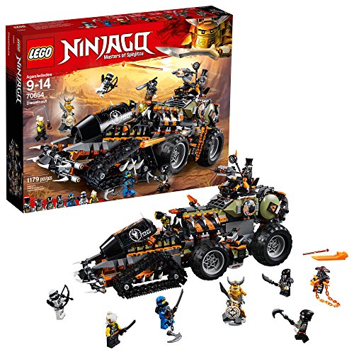 Product Cover LEGO NINJAGO Masters of Spinjitzu: Dieselnaut 70654 Ninja Warrior Toy and Playset, Fun Building Kit with Brick Battle Tank Vehicle (1179 Pieces)