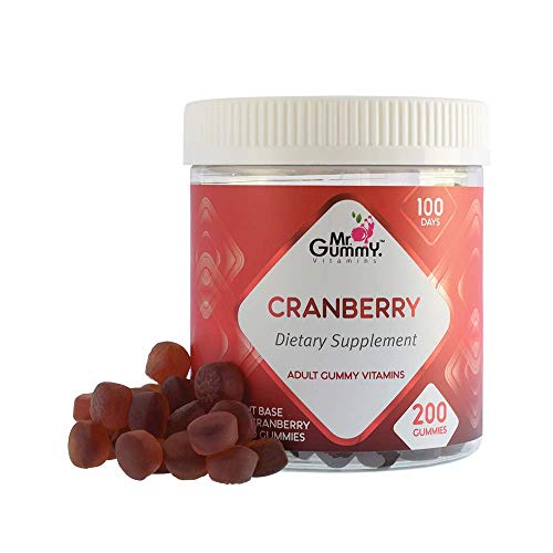 Product Cover Mr Gummy Vitamins Cranberry Supplement for Men & Women | 1000mg Extract, Cleanses & Protects Urinary Tract | [200 Gummies, 100-Day Supply] | for Men and Women