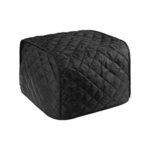 Product Cover BCP Polyester Fabric Quilted Four Slice Toaster Appliance Dust-proof Cover (Black)