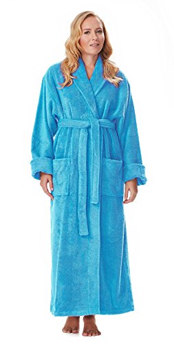 Product Cover Arus Women's Long Style Full Length Thick Shawl Collar Turkish Bathrobe