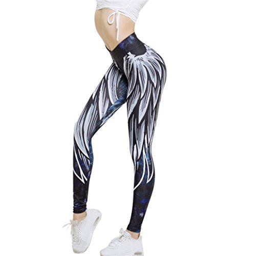 Product Cover Athletic Leggings, Gillberry Women High Waist Yoga Fitness Leggings Running Gym Stretch Sports Pants Trousers