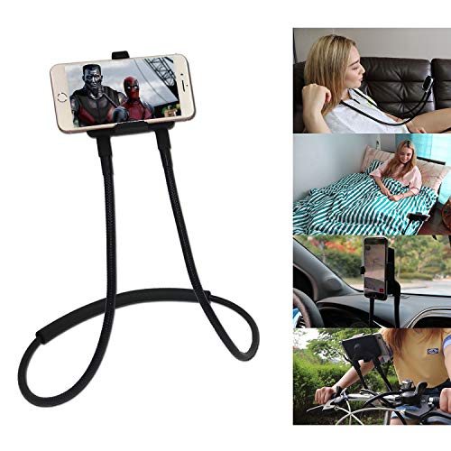 Product Cover Polifall Cell Phone Holder, Universal Mobile Phone Stand, Flexible Long Lazy Neck Bracket, Adjustable 360° Free Rotating Gooseneck Mount with Multiple Function