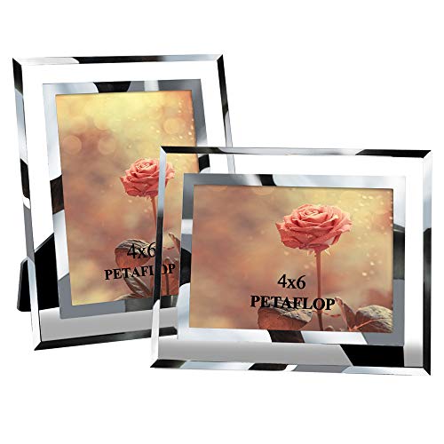 Product Cover PETAFLOP 4x6 Picture Frame Perfect for Wedding, Offices, Restaurants, Business, Pack 2