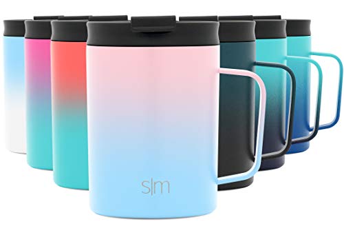 Product Cover Simple Modern 12oz Scout Coffee Mug Tumbler - Travel Cup for Men & Women Vacuum Insulated Camping Tea Flask with Lid 18/8 Stainless Steel Hydro Ombre: Sweet Taffy