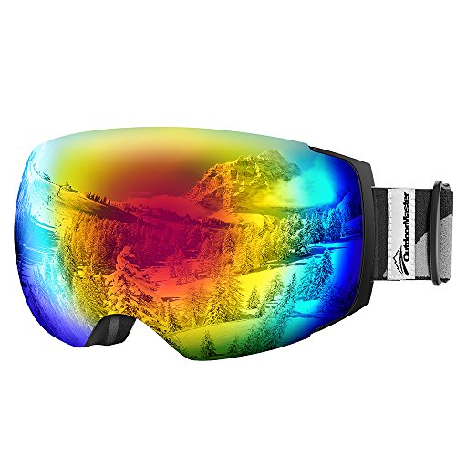 Product Cover OutdoorMaster Ski Goggles PRO - Frameless, Interchangeable Lens 100% UV400 Protection Snow Goggles for Men & Women