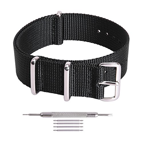 Product Cover Ritche Premium NATO Strap 18mm 20mm 22mm Nylon Replacement Watch Band for Men Women
