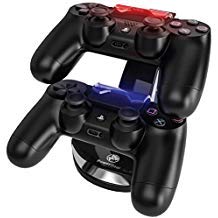 Product Cover PowerBear PS4 Controller Charger Station for 2 Remotes with Micro USB Cable