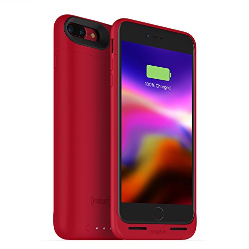 Product Cover mophie juice pack wireless - Charge Force Wireless Power - Wireless Charging Protective Battery Pack Case for iPhone 8 Plus - Red