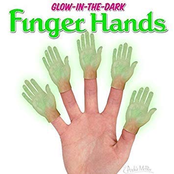 Product Cover MTS Glow-in-The-Dark Finger Hands Set of 5 (Bulk)