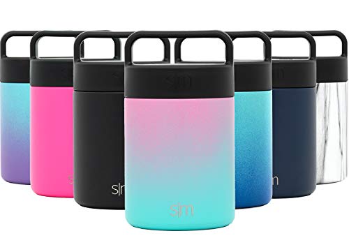 Product Cover Simple Modern Kids Provision Insulated Food Jar with Handle Lid - 12oz Vacuum Insulated Stainless Steel Thermos Leak Proof Storage Container Flask for Adults, Men and Women Ombre: Sorbet
