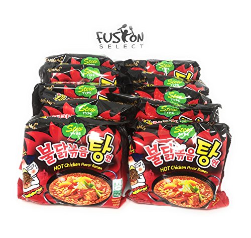 Product Cover Fusion Select Samyang Bulldark Spicy Fried Chicken Roasted Ramen Noodles Stew Type (10 Packs)