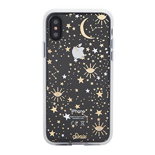 Product Cover Sonix Cosmic Stars Case for iPhone X/XS [Military Drop Test Certified] Protective Gold Silver Star Clear Case for iPhone X, iPhone Xs