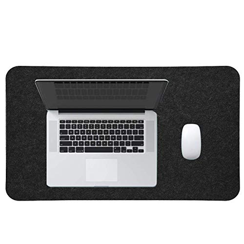 Product Cover Yosoo- Mouse Pad,Anti-Static Felts Table Mouse Mat Non-Slip Desk Laptop Pad with Good Insulation for School Office Table Pad(Black)