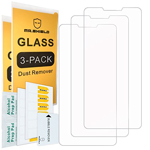 Product Cover [3-Pack]-Mr.Shield for LG G7 ThinQ [Tempered Glass] Screen Protector [Japan Glass with 9H Hardness] with Lifetime Replacement