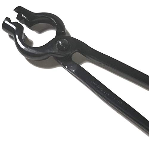 Product Cover BetterForge 18 inch Bolt Tongs with V-Bit Jaws for Blacksmiths and Farriers - Superior Blacksmith Tongs (18 Inch, Black)