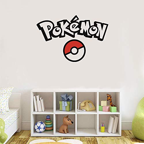Product Cover YttBuy Pokemon Wall Decal Pokemon Decals for Wall Pokemon Vinyl Decal Stickers Pokemon Wall Decals for Kids Rooms Pokemon Ball Decal Pokemon Wall Decor