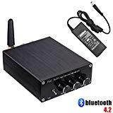 Product Cover Fosi Audio Bluetooth 4.2 Stereo Audio2 Channel Mini Hi-Fi Class D Integrated Amplifier Receiver for Home Speakers 100W x 2 with Bass and Treble Control TPA3116 (with Power Supply)