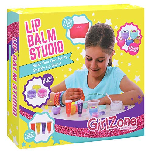 Product Cover GirlZone Gifts for Girls: Make Your Own Lip Balm Kit with This 22 Piece Makeup Set for Girls. Birthday Present Gift for Girls Age 6 7 8 9 10 11+ Years Old.