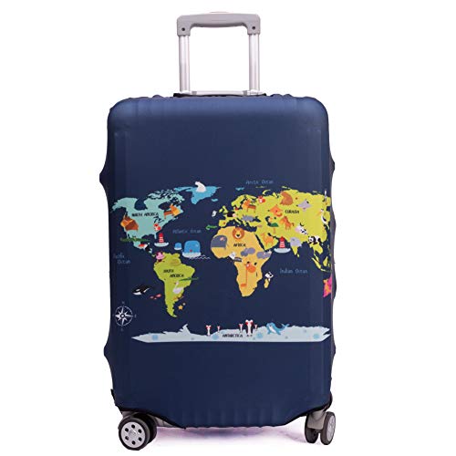 Product Cover Madfifennina Washable Spandex Travel Luggage Protector Baggage Suitcase Cover Fit 23-32 Inch (Xl(29