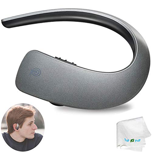 Product Cover Bluetooth Earpiece Headset Noise Cancelling Earphone Stereo Wireless Headphone in Ear Earbud with Microphone Compatible with Smart Cell Phones Tablets Men Women Lady Business Office Driver Trucker