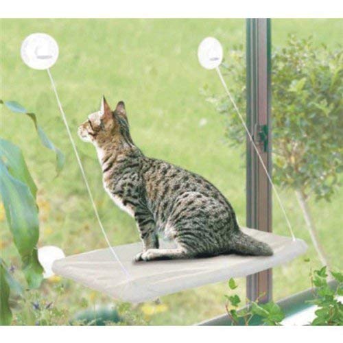 Product Cover PETPAWJOY Cat Bed, Cat Window Perch Window Seat Suction Cups Space Saving Cat Hammock Pet Resting Seat Safety Cat Shelves - Providing All Around 360° Sunbath for Cats Weighted up to 30lb