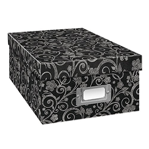 Product Cover 2PO Heavy-Duty Photo/Video Storage Box, Chalkboad Floral Design