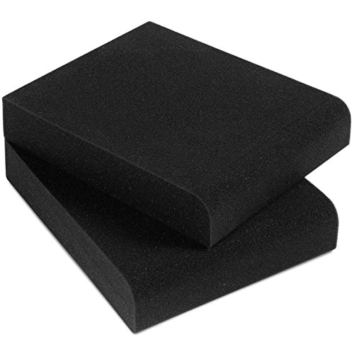 Product Cover Sound Addicted - Studio Monitor Isolation Pads for 3-4.5 inches Small Speakers, Pair of 2 High Density Dampening Acoustic Stands Foam which Fits most Bookshelf's and Desktops | SMPad 4