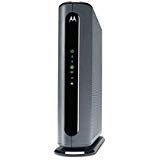 Product Cover Motorola MG7700 24X8 Cable Modem Plus AC1900 Dual Band WiFi Gigabit Router with Power Boost, 1000 Mbps Maximum DOCSIS 3.0 - Approved by Comcast Xfinity, Cox, Charter Spectrum