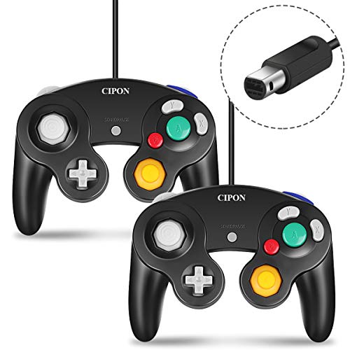 Product Cover Gamecube Controller, CIPON 2 Pack Wired Controllers for Nintendo Gamecube Controller Classic NGC Gamepad Joystick For Gamecube Compatible with Nintendo Wii Switch Gamecube Console