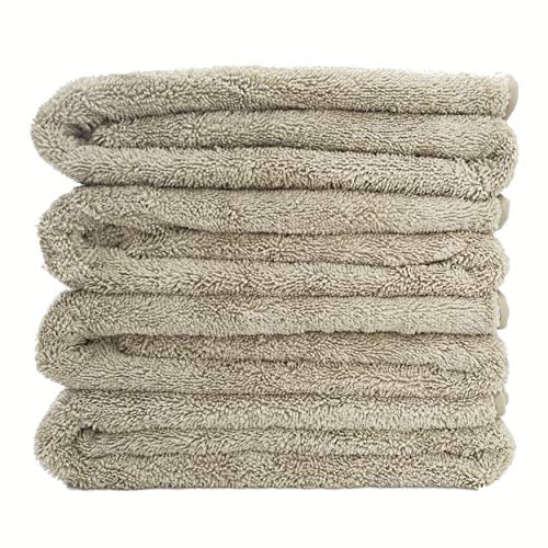 Product Cover Polyte Premium Quick Dry Lint Free Microfiber Bath Towel, 57 x 30 in, Set of 4 (Beige)