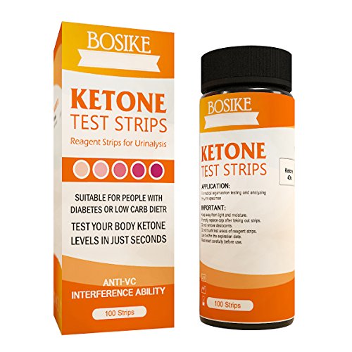 Product Cover BOSIKE Ketone Test Strips 100ct Monitor Keto Ketosis Precise Urine Test Strips for Ketogentic Diet Weightloss and Diabetics