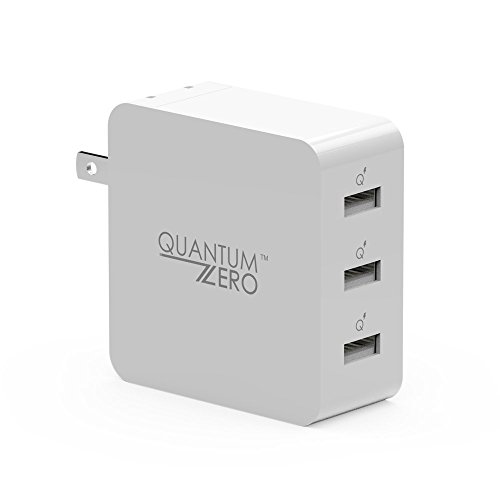 Product Cover QuantumZERO Walmate USB Wall Charger Adapter for All Phones and Tablets [Flat-pin Plug Type] (3 Ports)