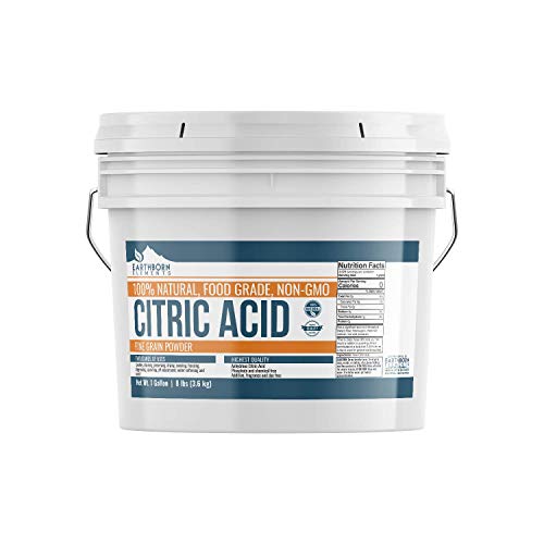 Product Cover Citric Acid (1 Gallon (8 lbs.)) by Earthborn Elements, Resealable Bucket, All-Natural, Highest Quality, Pure, Food Grade, Non-GMO, Chemical Free
