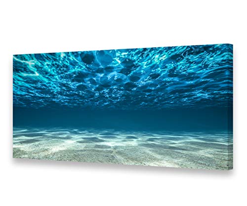Product Cover S00750 Print Artwork Blue Ocean Sea Wall Art Canvas Prints Picture Seaview Bottom View Beneath Surface Pictures Painting On Canvas Modern Seascape Home Office Decor