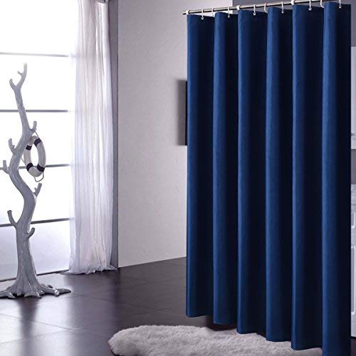 Product Cover YUUNITY Avershine Sheer Shower Curtain Waterproof, 72 x 80 Inch Hookless (Sheer Dark Grey 72